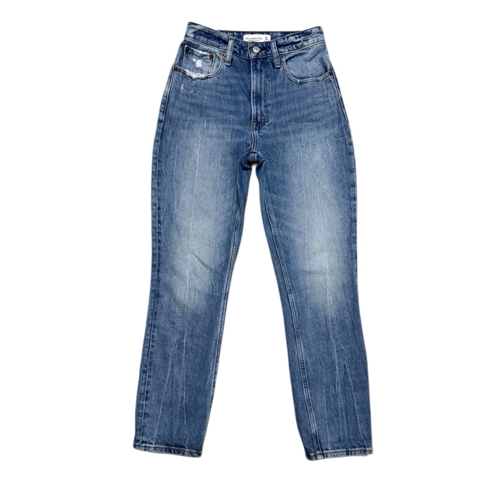 Abercrombie and fitch high rise mom jeans curve love